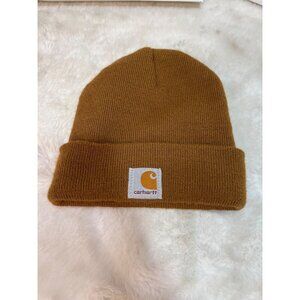 Carhartt Youth Acrylic Knit Cuffed Beanie Hat Brown
